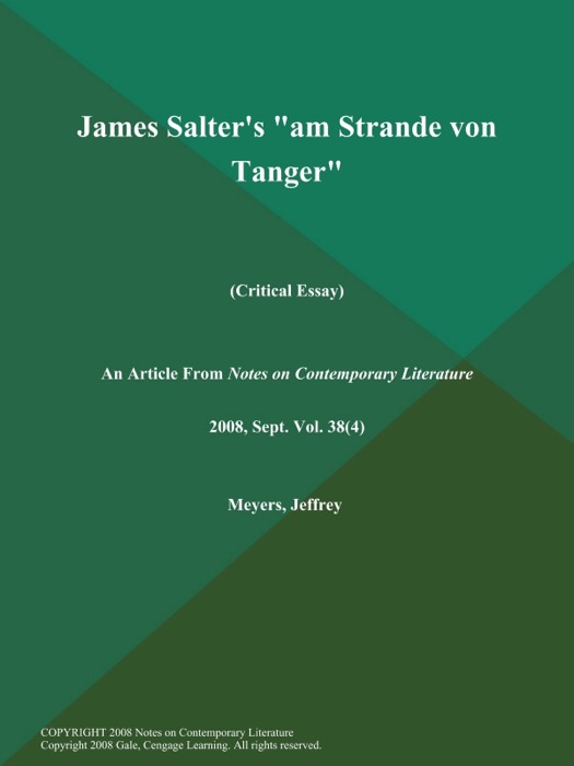 James Salter's 