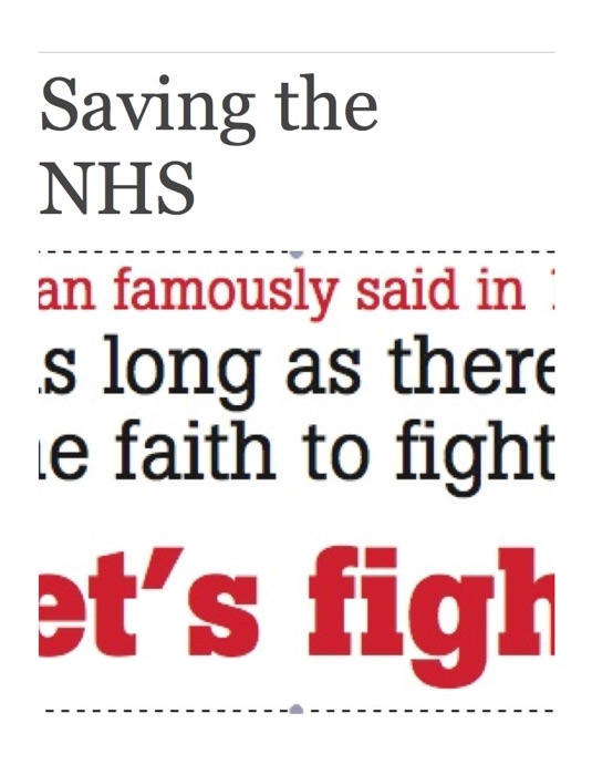 Saving the NHS