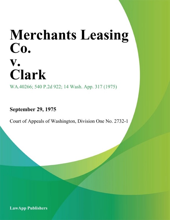 Merchants Leasing Co. V. Clark