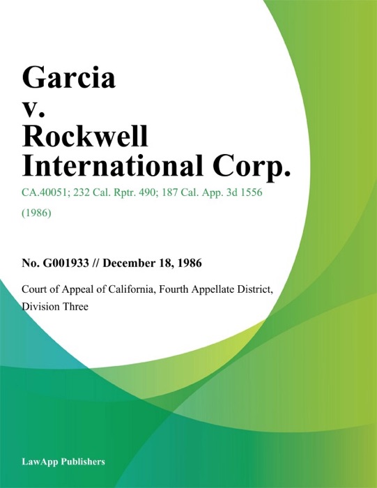 Garcia V. Rockwell International Corp.