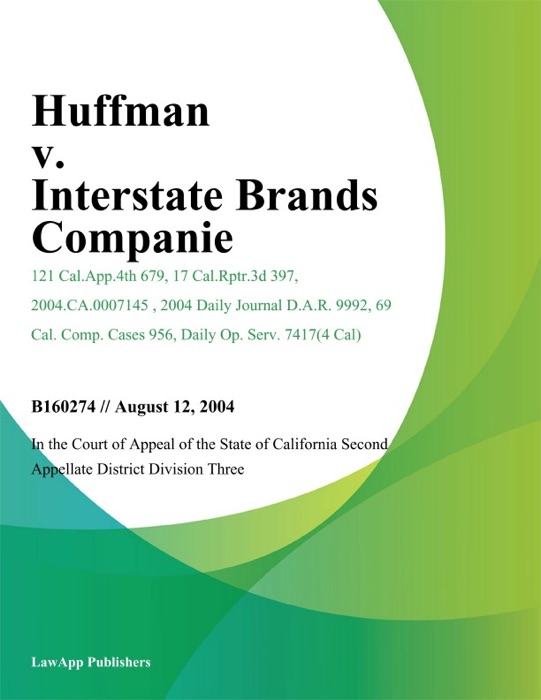 Huffman V. Interstate Brands Companie