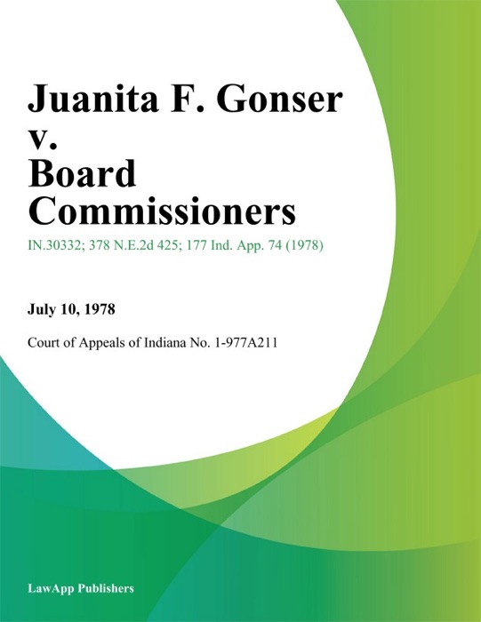 Juanita F. Gonser v. Board Commissioners