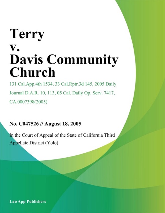 Terry v. Davis Community Church