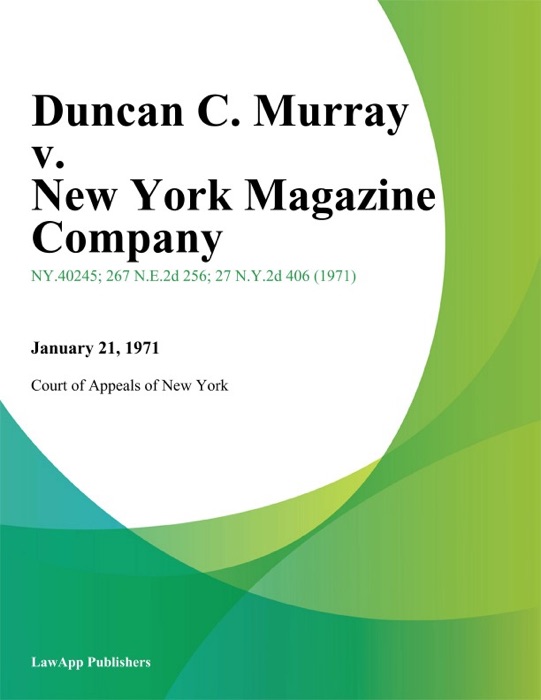 Duncan C. Murray v. New York Magazine Company