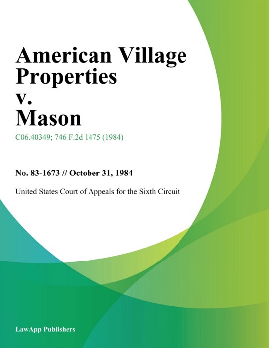 American Village Properties v. Mason