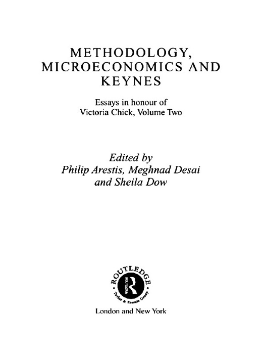 Methodology, Microeconomics and Keynes