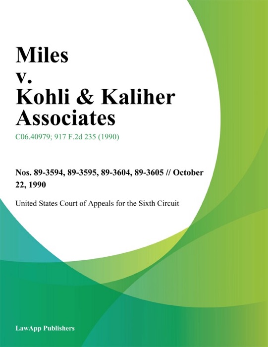 Miles V. Kohli & Kaliher Associates