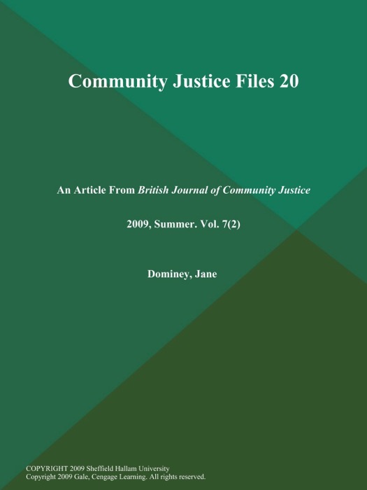 Community Justice Files 20