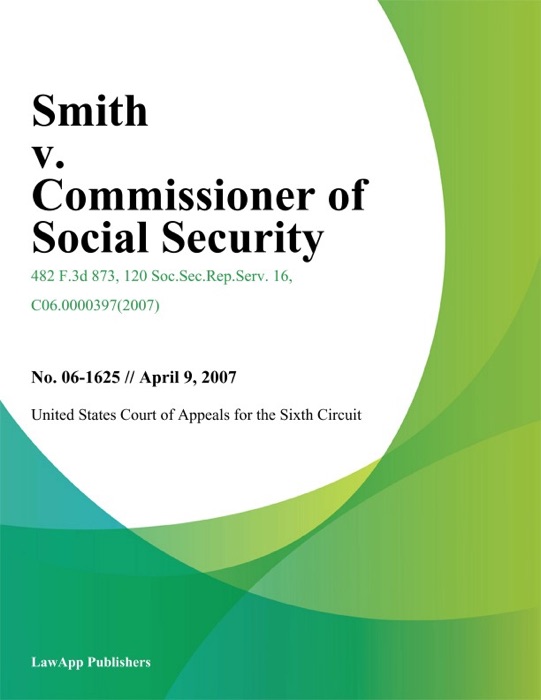 Smith V. Commissioner Of Social Security