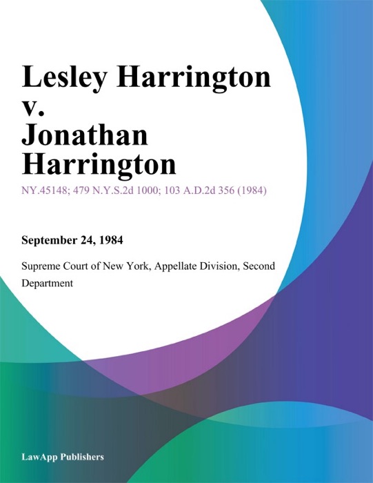 Lesley Harrington v. Jonathan Harrington