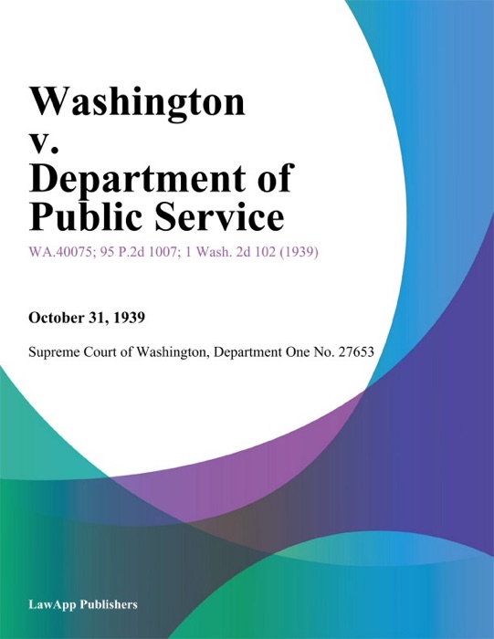 Washington V. Department Of Public Service