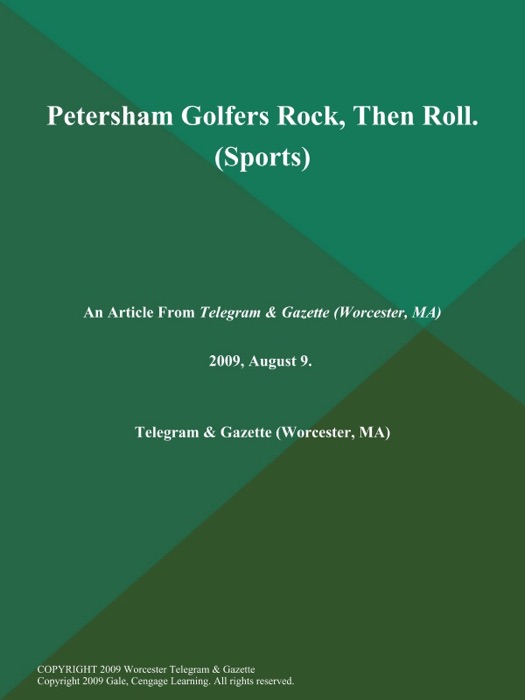 Petersham Golfers Rock, Then Roll (Sports)