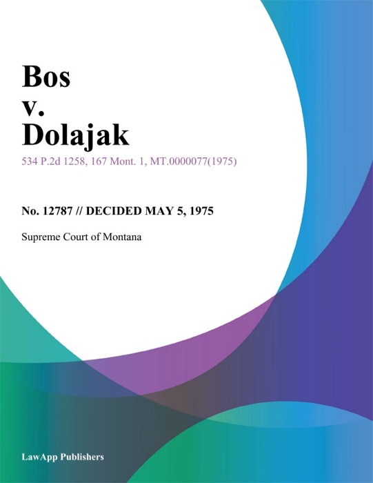 Bos v. Dolajak