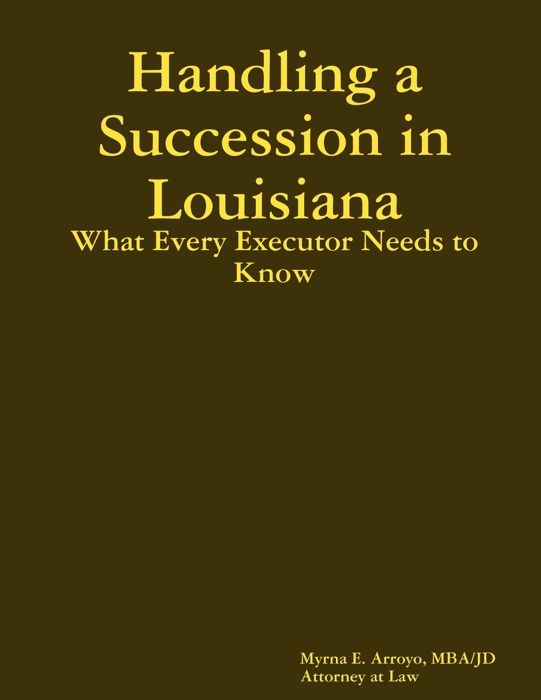 Handling a Succession in Louisiana