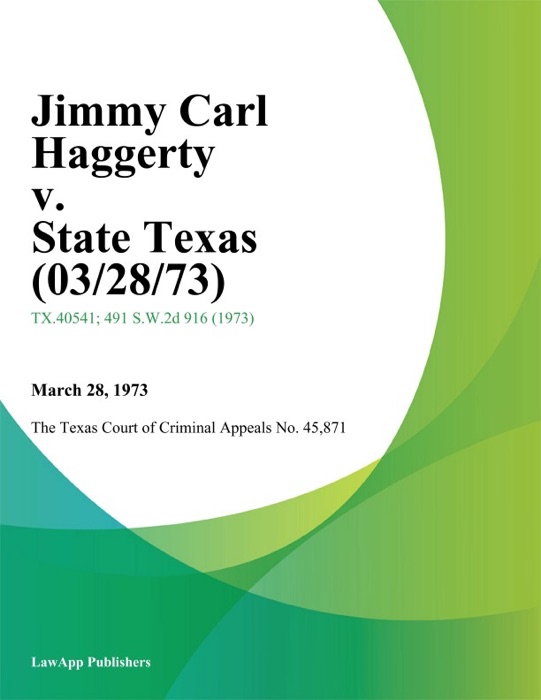 Jimmy Carl Haggerty v. State Texas