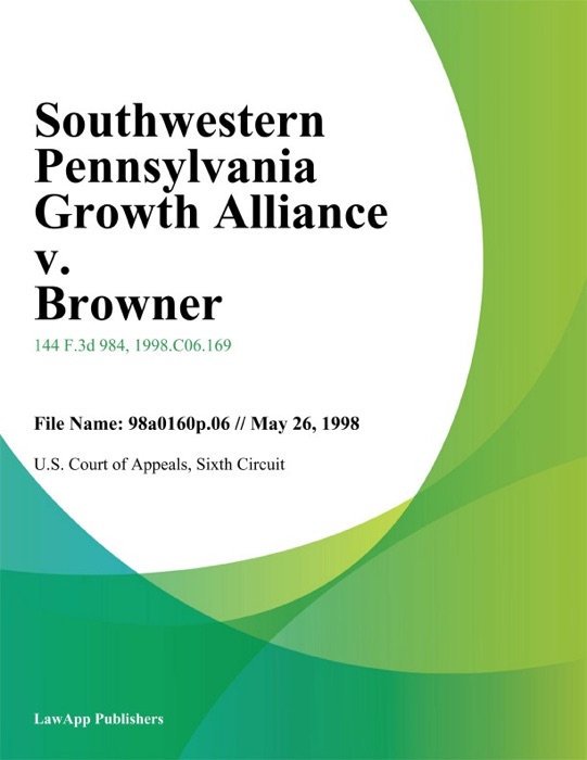 Southwestern Pennsylvania Growth Alliance v. Browner