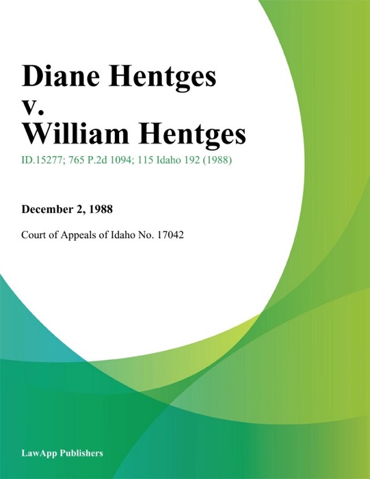 Diane Hentges v. William Hentges