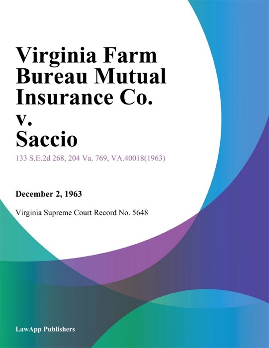 Virginia Farm Bureau Mutual Insurance Co. v. Saccio