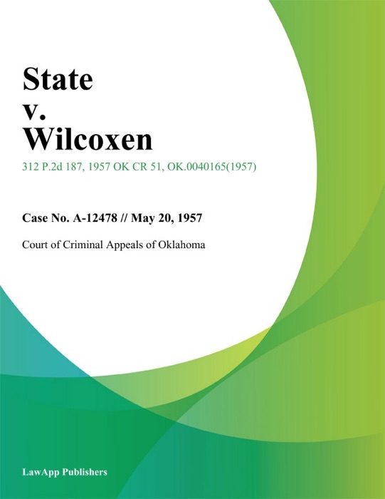 State v. Wilcoxen