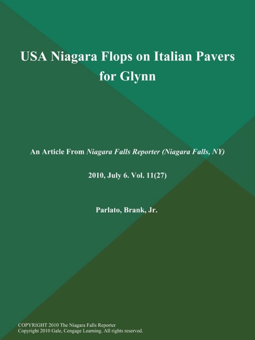 USA Niagara Flops on Italian Pavers for Glynn