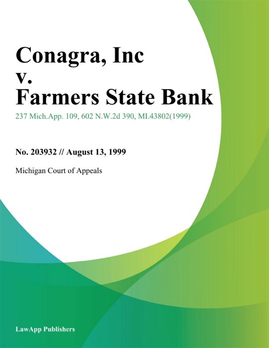 Conagra, Inc v. Farmers State Bank