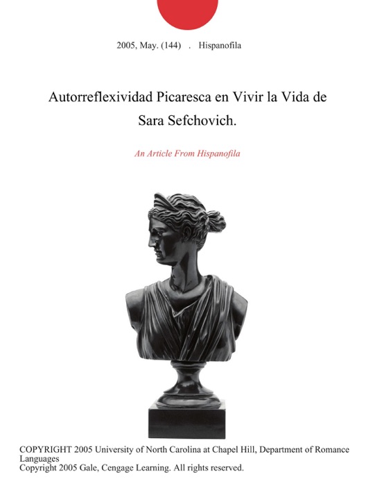 Autorreflexividad Picaresca en Vivir la Vida de Sara Sefchovich.