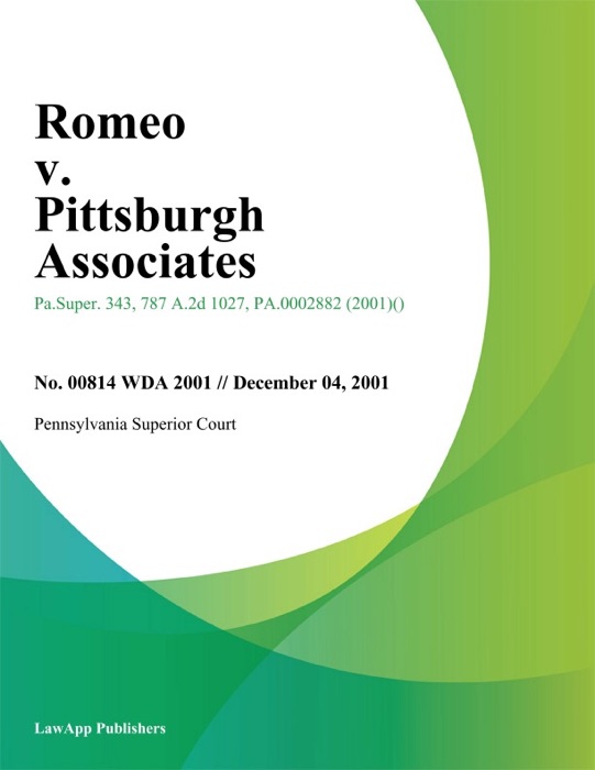 Romeo v. Pittsburgh Associates