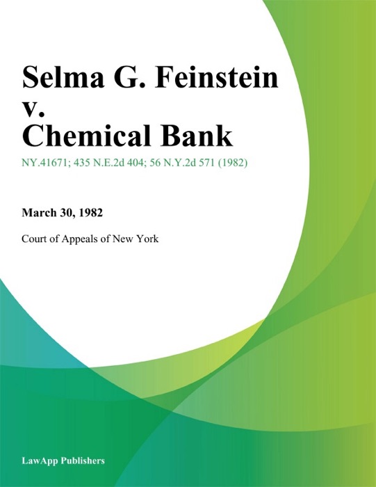 Selma G. Feinstein v. Chemical Bank