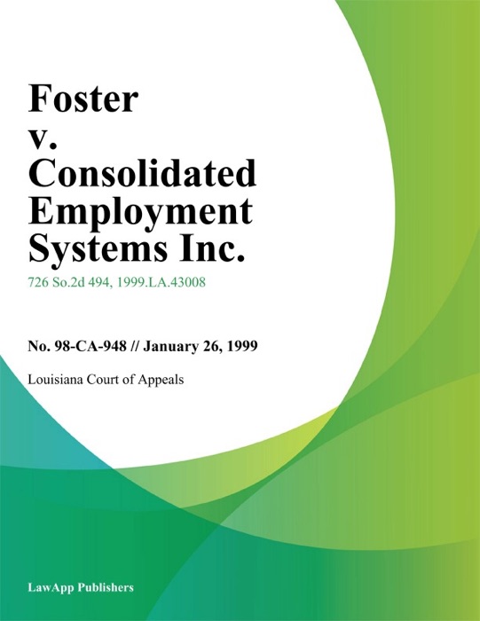 Foster v. Consolidated Employment Systems Inc.