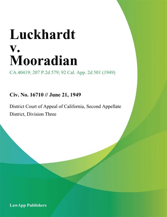 Luckhardt v. Mooradian