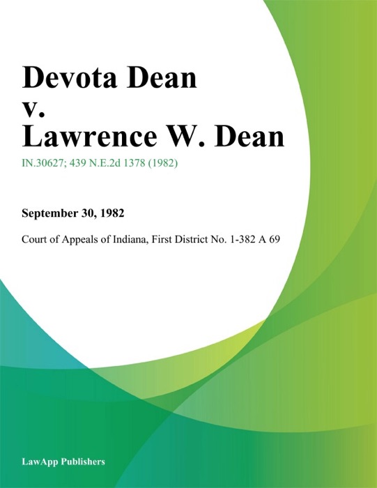 Devota Dean v. Lawrence W. Dean