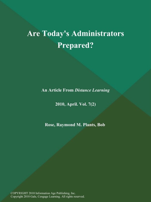 Are Today's Administrators Prepared?
