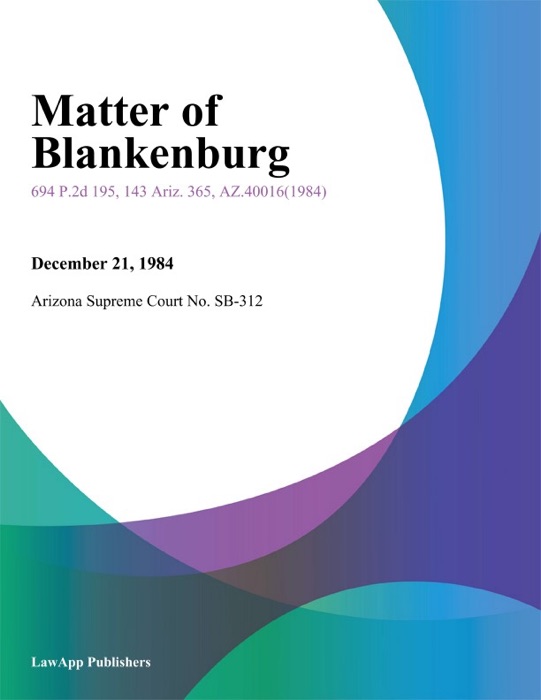 Matter of Blankenburg