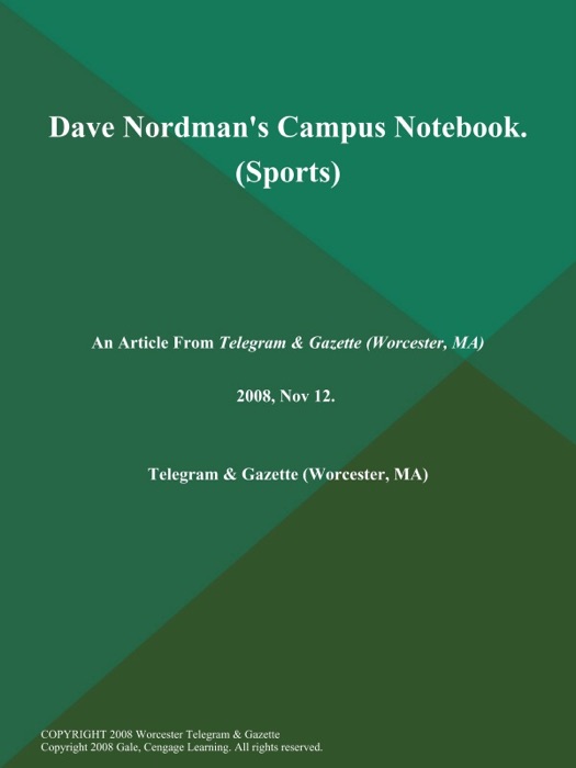 Dave Nordman's Campus Notebook (Sports)