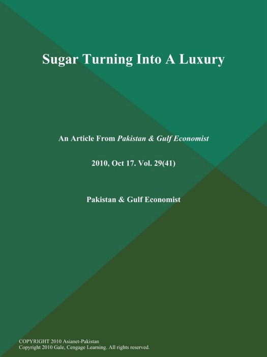 Sugar Turning Into A Luxury