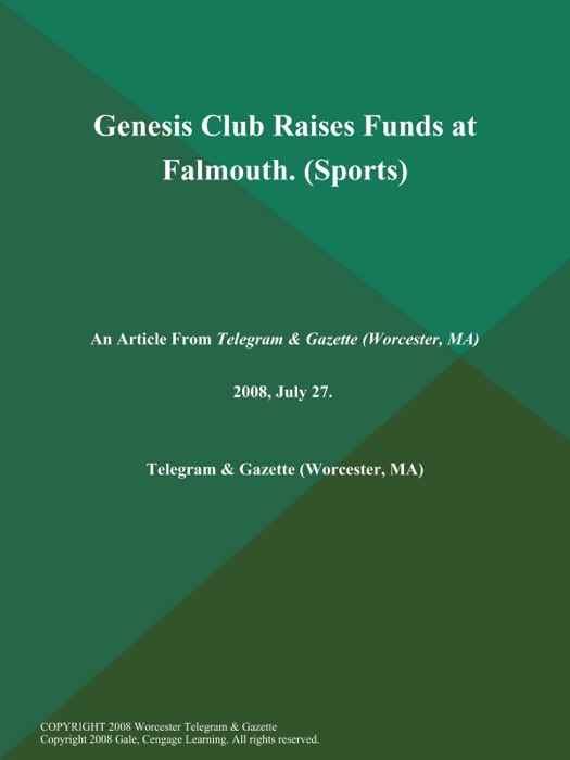 Genesis Club Raises Funds at Falmouth (Sports)