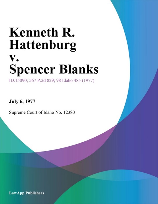 Kenneth R. Hattenburg v. Spencer Blanks
