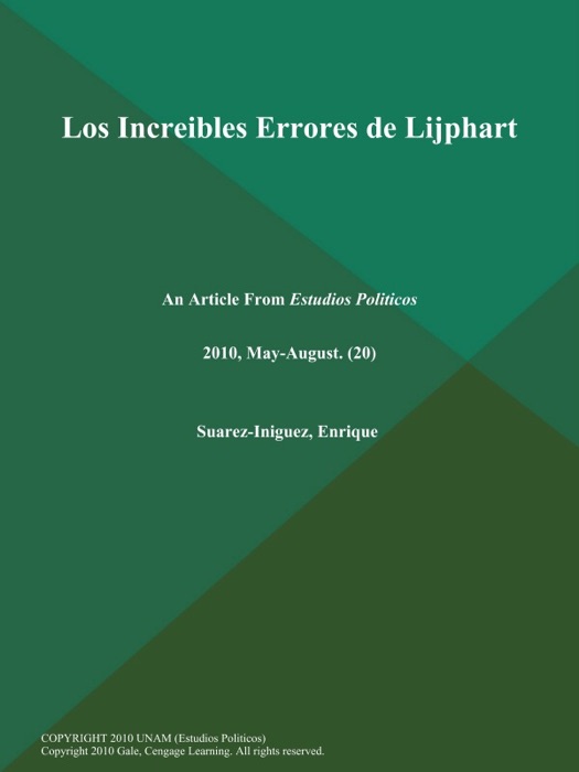 Los Increibles Errores de Lijphart