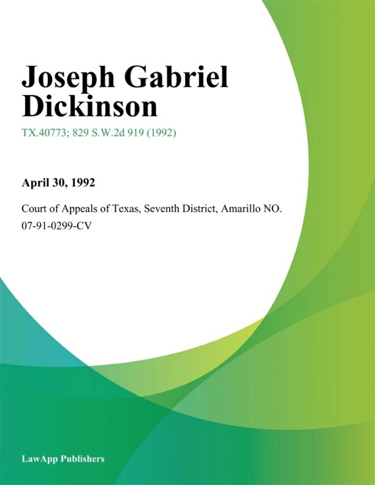 Joseph Gabriel Dickinson