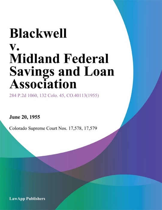 Blackwell v. Midland Federal Savings and Loan Association