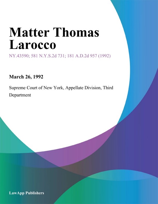 Matter Thomas Larocco