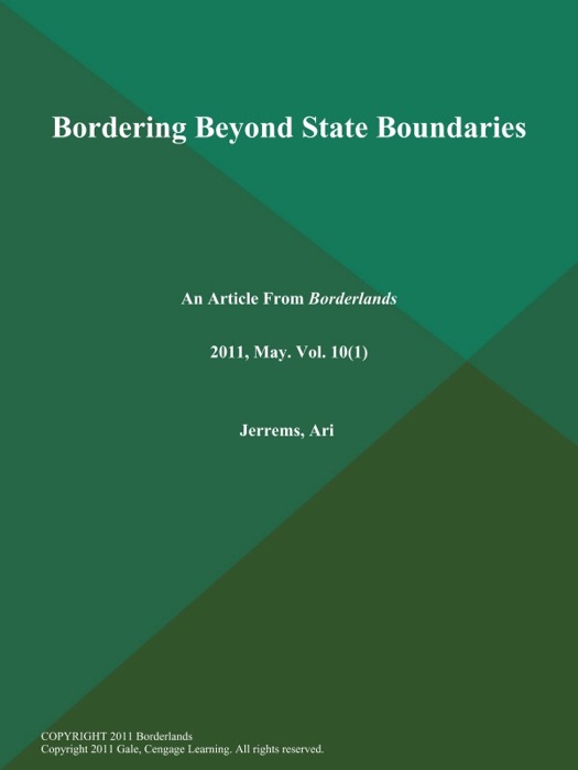 Bordering Beyond State Boundaries