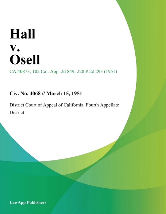 Hall v. Osell
