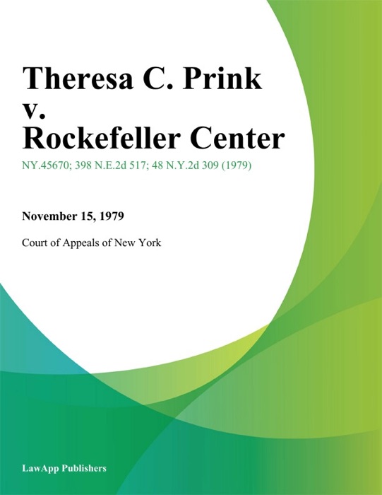 Theresa C. Prink v. Rockefeller Center