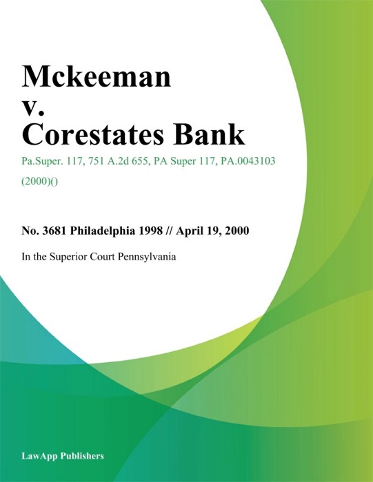 Mckeeman V. Corestates Bank