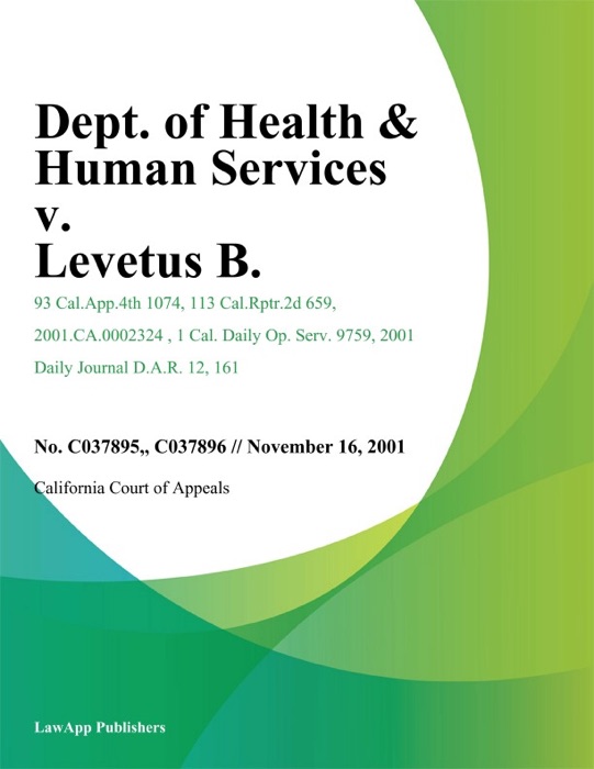 Dept. of Health & Human Services v. Levetus B.