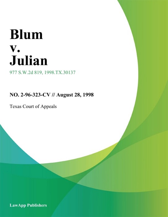 Blum V. Julian