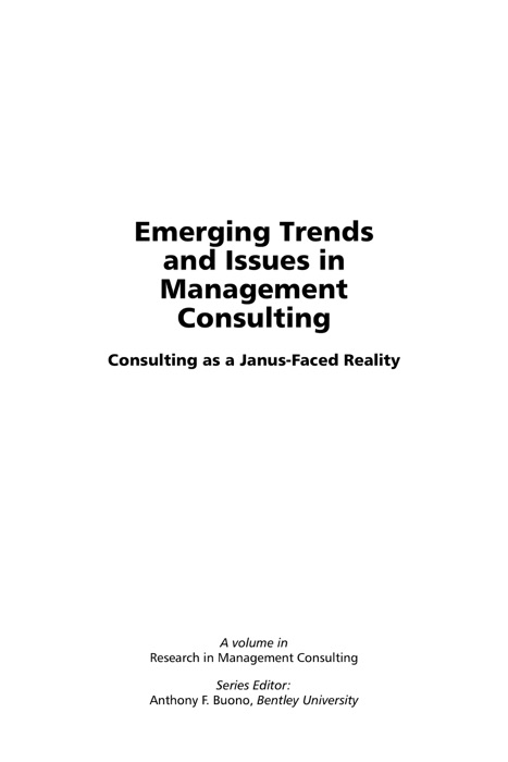 Emerging Trends and Issues in Management Consulting