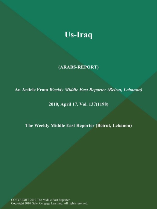 Us-Iraq (Arabs-Report)