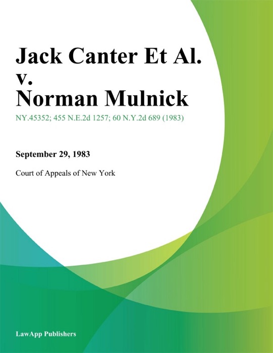 Jack Canter Et Al. v. Norman Mulnick